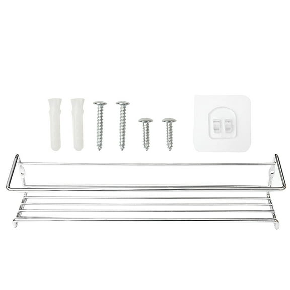 MEIBUTYUP Metal Wall Mounted Spice Rack Storage for Kitchen Simple Appearance 1Pcs