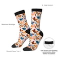 thumbnail image 4 of Cauagu Cute Chickens Print Crew Socks for Women and Men,Adult Athletic Running Socks 1-Pair Sports Socks Work Gear Socks with Moisture Wicking, 4 of 6