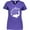 Purple, variant on Inktastic Florida Cities with Dolphin Women's V-Neck T-Shirt