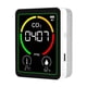 thumbnail image 1 of Monitor de calidad del aire Pantalla en tiempo real USB Recargable Multifuncional CO2 Temperatura blanco, 1 of 9