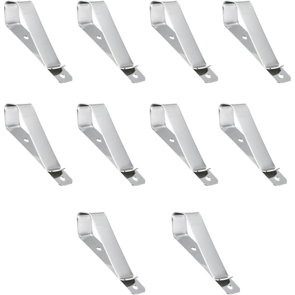 Garage Door Remote Visor Clip, Remote Visor Clips Replacement for Garage Door Remote Openers (Silver, Pack of 10)