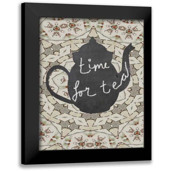 Waltz, Anne 12x14 Black Modern Framed Museum Art Print Titled - time for tea