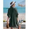 thumbnail image 4 of Ekouaer Swim Cover Up for Women Swimsuit Coverups Bikini Beach Cover Up Pool Beachwear Swimwear, 4 of 5
