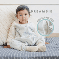 thumbnail image 6 of Tealbee Dreamsie - Bamboo Sleep Sack with Sleeves and Footies - (0.8 Tog) Croissant 3T-4T, 6 of 11