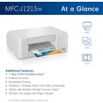 thumbnail image 3 of Brother MFC-J1215W INKvestment -Tank Wireless Multi-Function Color Inkjet Printer with Up to 1-Year in Box (Sold without manufacturer warranty), 3 of 5