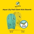 thumbnail image 2 of Aqua Lily Pad Giant Kick Boards, Swimming Aid for Adults, 36″ x 20″, Set of 2, 2 of 11