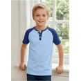 thumbnail image 4 of PureChapter Boys T Shirts Short Sleeve Henley Shirts Color Block Casual Summer Tee 3-Pack Size 13-14, 4 of 9