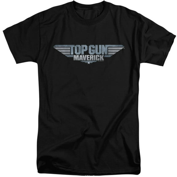 Top Gun: Maverick Logo Unisex Adult Tall T Shirt (2X-Large) Black
