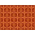 thumbnail image 1 of Ahgly Company Indoor Rectangle Patterned Orange Red Orange Area Rugs, 5' x 7', 1 of 6