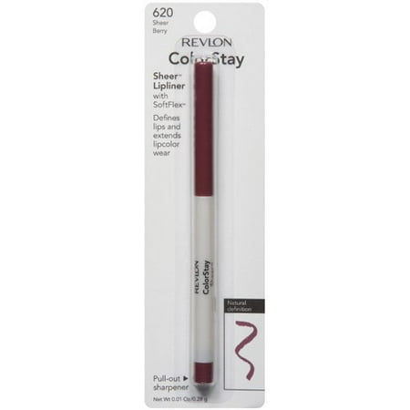 Revlon ColorStay Sheer Lipliner with SoftFlex, 620 Sheer Berry, 0.01 Oz.
