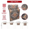 thumbnail image 5 of Pink Orange Blue Short Table Runner 60 Inches Long,Ethnic Middle Century Geometric Art Cotton Linen Table Runners Dresser Scarves,Tabletop Scarf Furniture Cover for Home Dinner Party Decor 13"x60", 5 of 8