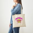 thumbnail image 3 of CafePress - Softball Mom Tote Bag - Unisex Canvas Tote Bag, Beige, 1-Piece, 3 of 6