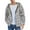 Light Gray002, variant on Xyxonk Men's Sherpa Fleece Lined Hoodie Jacket,Zip-Up Hooded Fall Winter Plaid Sweatshirt Jackets with Pockets,Gray L
