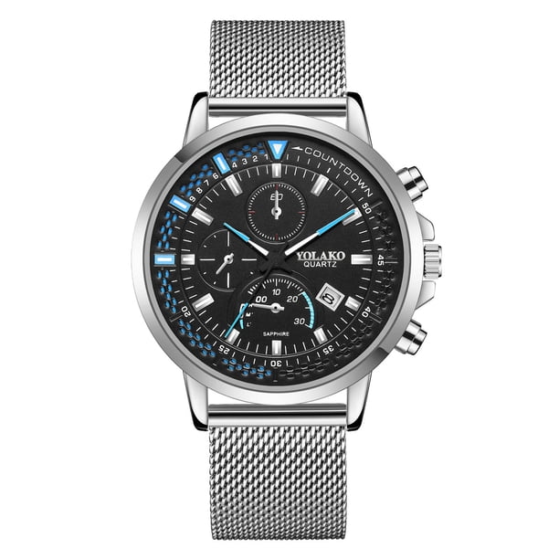 Fiudx Ofertas Relámpago Nuevo Reloj Con Correa De Moda Para Hombre, Pulsera De Cuarzo De Ocio Para Hombre, Pulsera, Embalaje En Caja De Regalo