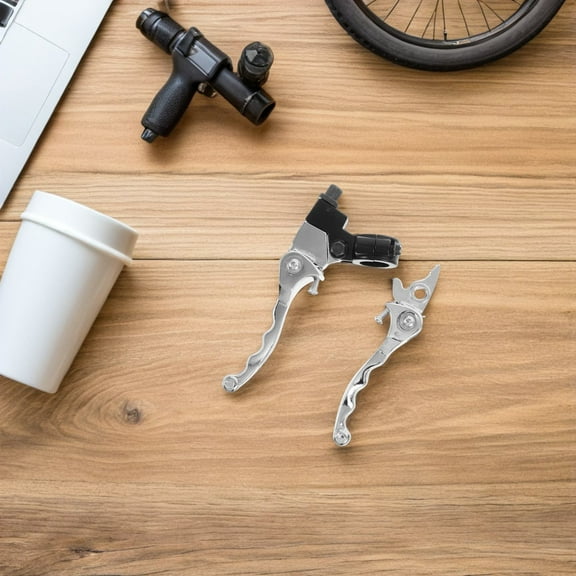 WRISTBIQUE 2-Pack Motorcycle Handlebar Brake Grips Metal Multi-Color with Practical Design for ATV and Motorcycle