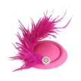 thumbnail image 1 of Elegant French Feather Mini Top Hat Fascinator Bridal Hair Accessory For Weddings Parties And Special Events, 1 of 3