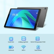 PUTECCH Tablet 10 inch, Android 14 Tablet, 32GB ROM 1TB Expand Computer Tablets, Quad Core Processor 6000mAh Battery, 1280x800 IPS Touch Screen, 2+2MP Dual HD Camera, Bluetooth Wifi Tablet PC,Gray