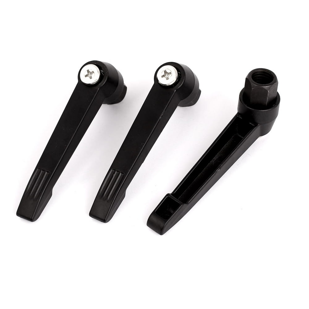 M12 Dia Female Thread 95mm Lever Length Metal Adjustable Clamp Handle