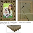 thumbnail image 2 of 1pc Cat Picture Photo Frames Engraved Frame Memorial Natural Fits 4x6 Vertical Portrait for Family Pet Cat Lover Gift Home Tabletop Decor-The Best Cat, 2 of 9