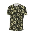 thumbnail image 6 of Wukai Sunflowers Print Men's Short-Sleeved Mesh T-Shirt,Quick-Dry Short Sleeve Workout T-Shirt-3X-Large, 6 of 8