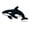 Black, variant on Orca Whale Enamel Pin | Clayton Jewelry Labs