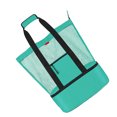 thumbnail image 3 of Worallymy Bolso de playa bolso de mano de malla con bolsa térmica aislada bolso de mano para caminar en la playa vacaciones de verano verde Worallymy JD735802698, 3 of 7