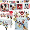 Mickey Mouse Birthday Party Kit, Includes Happy Birthday Banner and Decorations, Serves 16