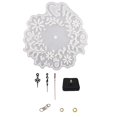 thumbnail image 2 of Exquisito molde de reloj Decoración de flores Molde creativo de epoxi DIY con chip de máquina, 2 of 4
