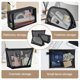 thumbnail image 3 of Set de bolsas de maquillaje Hotipine Mesh, 8 piezas, artículos de tocador de viaje negros, 3 of 7