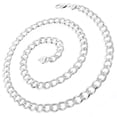 thumbnail image 2 of Genuine Solid Sterling Silver 8.5MM Cuban Curb Link .925 ITProLux Necklace Chains 20" - 30", Silver Necklace for Men & Women, Made In Italy, Capital Jewelry, 2 of 5