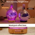 Porseme 100ml Rose Gold Essential Oil Diffuser 3D Glass Aromatherapy ...