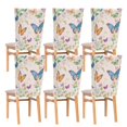 thumbnail image 6 of Decorative Chair Back Cover One Size x6 Chair Cover Dining Chair Slipcovers Chair Back Decoration Festival Chair Decoration Pretty Pale Pink Butterfly, 6 of 6