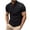 Black, variant on Besolor Men's Casual Summer Shirts Short Sleeve Basic Button Muscle T-Shirt Gym Workout Athletic Tee Tops