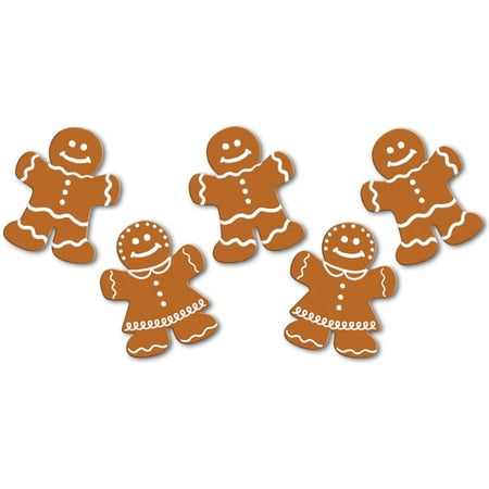 Set Of 10 Mini Gingerbread Cutouts Christmas Holiday Party