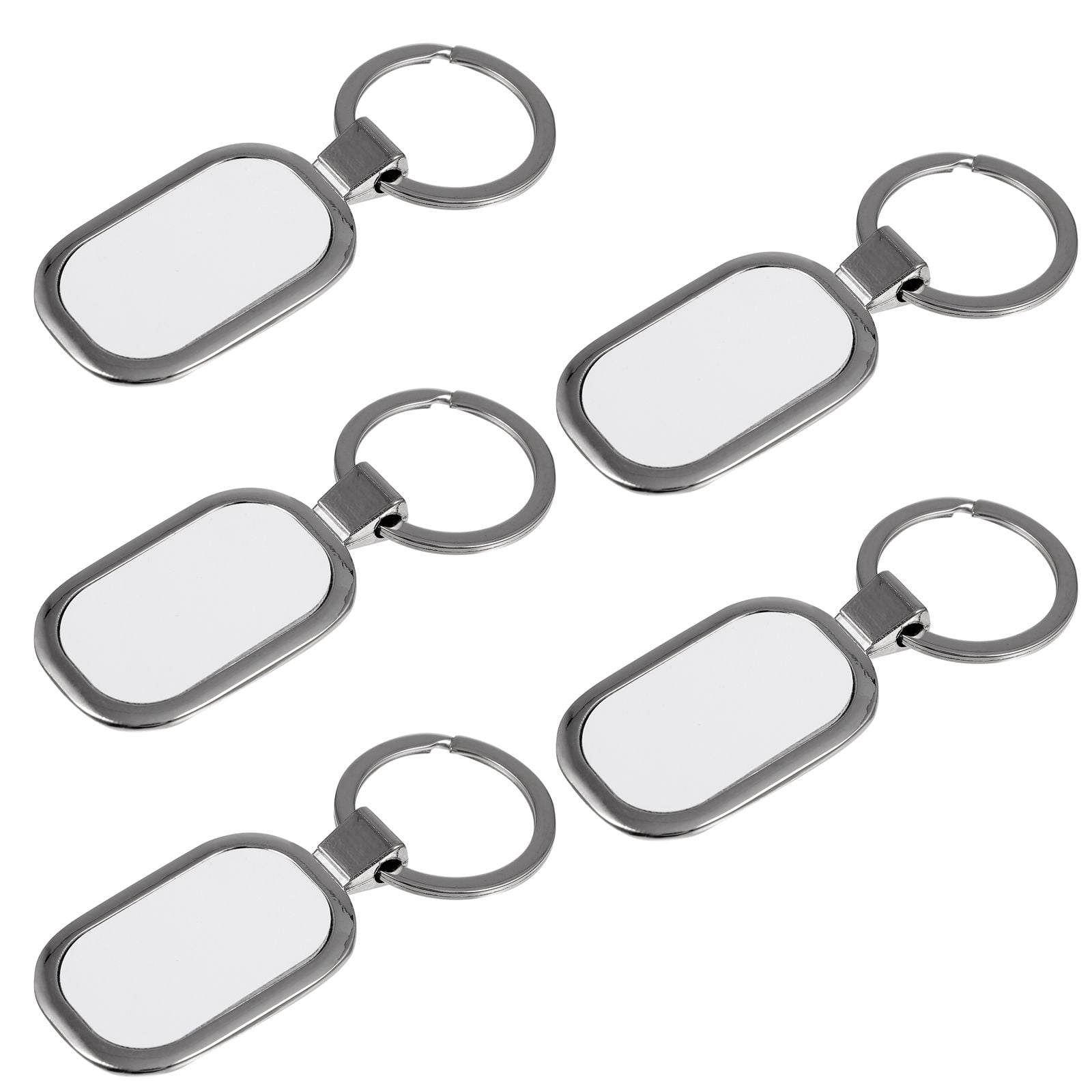 WORGEOUS 10 pcs  Metal Key Chains Blank Key Chains Diy Photo Car Key Rings For Lover