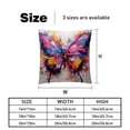 thumbnail image 5 of Butterfly Covers Throw Pillow Set - 2 Pack Throw Pillow Inserts Included - Unique Patterns - 16x16, 18x18, 20x20 Inches for Home Decor - Throw Pillow - Decorative Pillows, 5 of 6