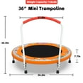 thumbnail image 6 of 36" Mini Trampoline for Kids with Handle, Toddler Trampoline, Exercise Rebounder with Foam Handle, Indoor Trampoline, Kids Mini Trampoline, Small Rebounder Trampoline for Indoor and Outdoor Use, 6 of 6