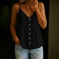 thumbnail image 2 of BUIGTTKLOP Cotton Linen Camisole Tops for Women Summer Sleeveless Spaghetti Strap Tank Tops V Neck Loose Fitted Camis, 2 of 6