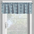 thumbnail image 4 of Ambesonne Floral Valance & Curtain, Antique Damask Curvy Art, 55"x36", Blue White, 4 of 6