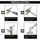 thumbnail image 5 of Elementos esenciales para la reparación de grifos duraderos, el tornillo sólido provisto garantiza un ajuste seguro, el cartucho de grifo de un cuarto de vuelta ofrece un funcionamiento suave para, 5 of 5
