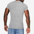 thumbnail image 4 of Chiccall Mens Button Running T Shirts Gym Athletic Short Sleeve V Neck Solid Color Breathable Shirt Tops, 4 of 5