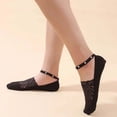 thumbnail image 5 of FitBest Women's Lace Invisible Sock Deep Pearl Sock Ankle Chain Sock With Thin Boat Sock, 5 of 8