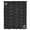 Black, variant on Dark Green Gold Floral Sheer Curtains 45 Inches Long, Modern Abstract Art Spring Flowers Light Filering Curtains, Breathable Simi Curtain Privacy Drapes for Kitchen Bathroom Small Window Treatment