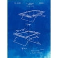 thumbnail image 2 of Borders, Cole 19x24 Gold Ornate Wood Framed with Double Matting Museum Art Print Titled - PP1112-Faded Blueprint Trampoline Poster, 2 of 4