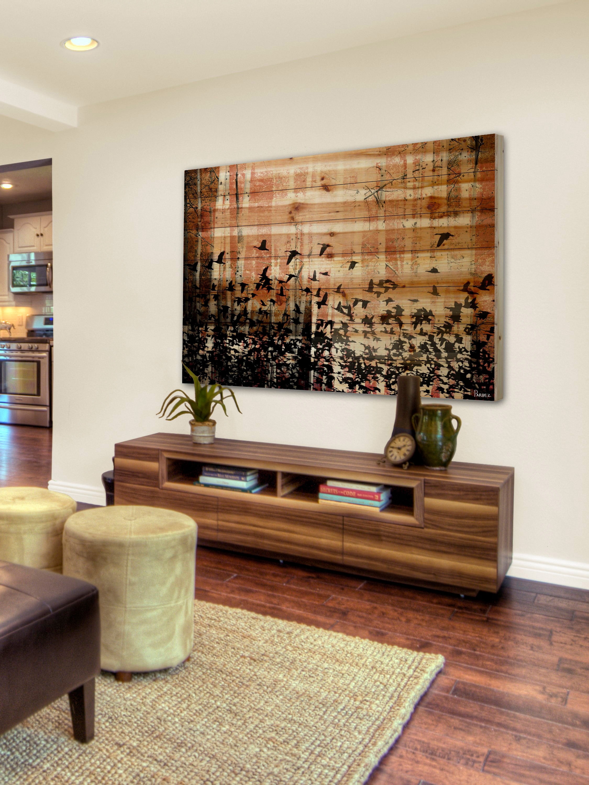 Parvez Taj Aspen Wood Pinewood Wall Art, 20" x 30"