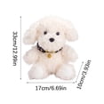 thumbnail image 2 of Teddy Dog Stuffed Animal, 12.99 in White Puppy Plush, Cute Fluffy Dog Plush Toys for Birthday Gifts and Room Decor (White), 2 of 6