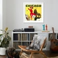 thumbnail image 4 of Art.com Chicago Vintage Travel Poster Square Art Print, White Frame Wall Art, 38" x 38", 4 of 5