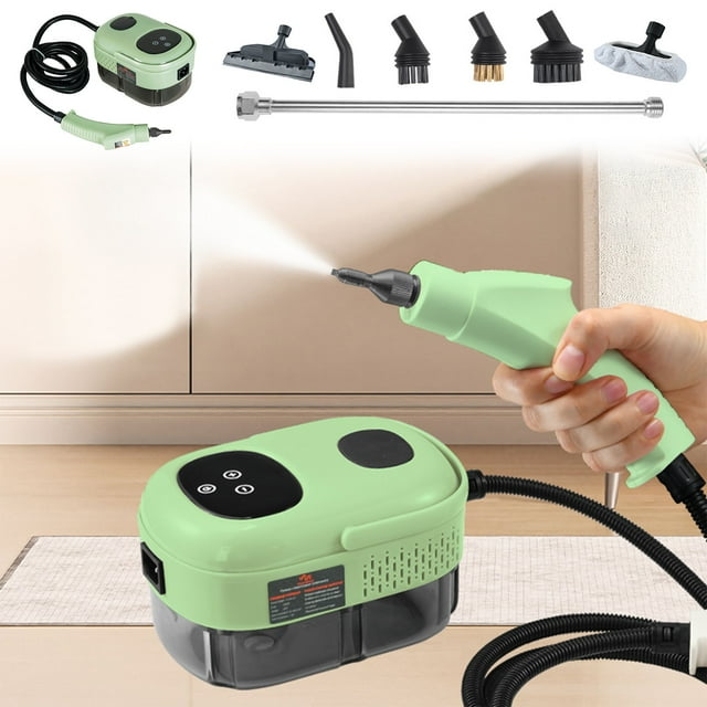 2500W High Pressure Steam Cleaner, Handheld Portable High Temperature Steam Cleaning Machine for Kitchen Bathroom Grout Tile Furniture and Cars, with Cleaning Tool Kit