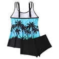 thumbnail image 4 of WILLBEST Traje de Baño Para Mujer Traje de Baño Tankini de Dos Piezas Con Tirantes Para Mujer Tops Con Pantalones Cortos Traje de Baño de Playa Sexy de Talla Grande 1184, 4 of 8
