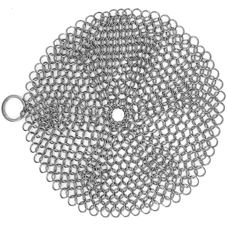 Nettoyeur En Maille De Chaîne En Acier Inoxydable Pour Poêle En Fonte, Outils De Nettoyage Pour Assaisonnement - Chine Épurateur De Chainmail, épurateur De Chainmail En Fonte